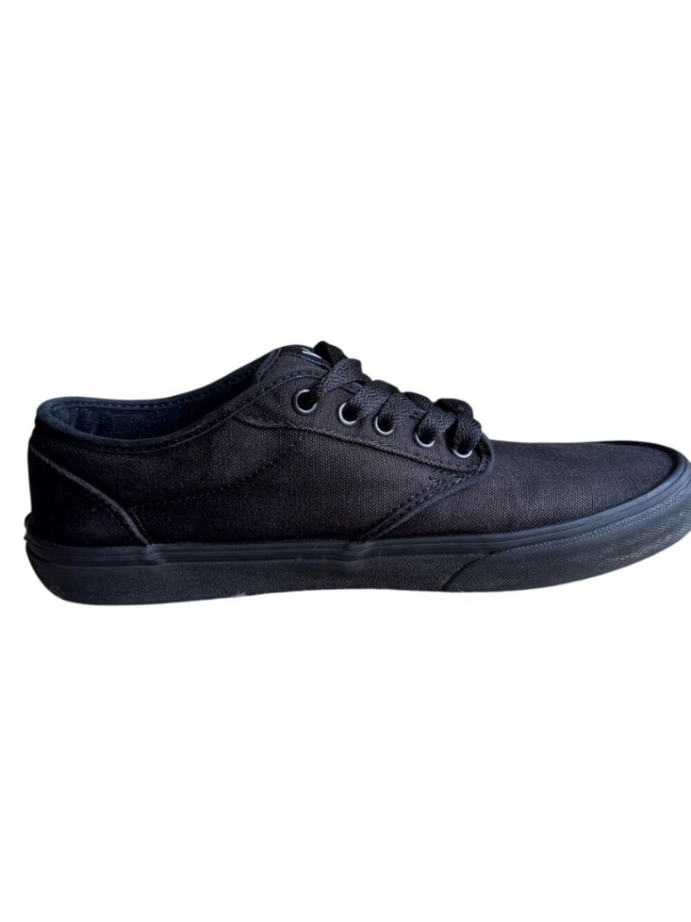 Vans Atwood All Black Low Top Sneakers - Canvas Skate Shoes, Men's Size 10 - Picture 7 of 8